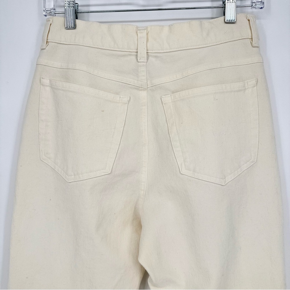 Vintage Escada Sport High Rise Tapered Leg Cream Ivory White Jeans Gold - Picture 10 of 13